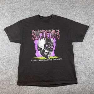 Suicideboys T Shirt Mens L Black Stop Staring At The Shadows Skull G59 Hip Hop